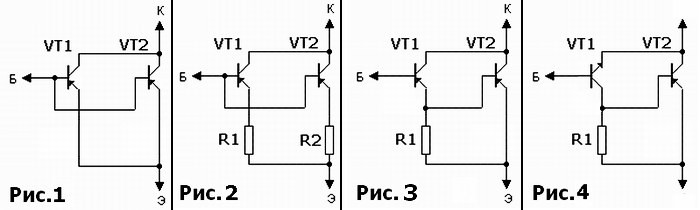 Параллельное включение мощных транзисторов, shema3