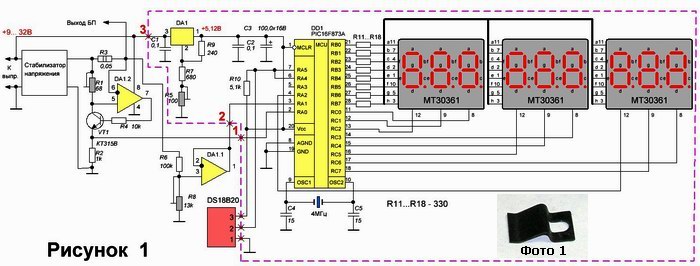 Простой амперметр на AVR на 3 и 0.3А